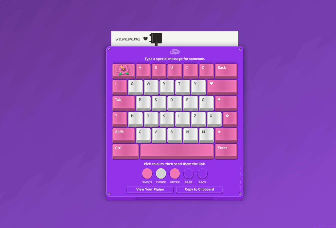 Pipipo Typing Page